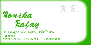 monika rafay business card